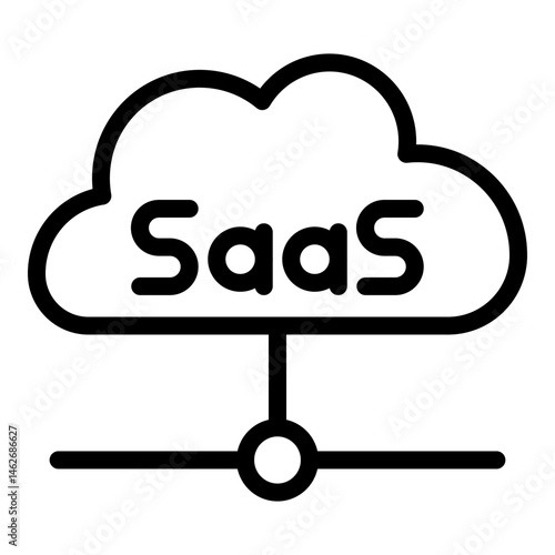 SaaS Vector Line icon Design