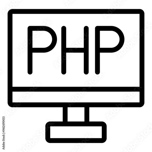 Php Vector Line icon Design