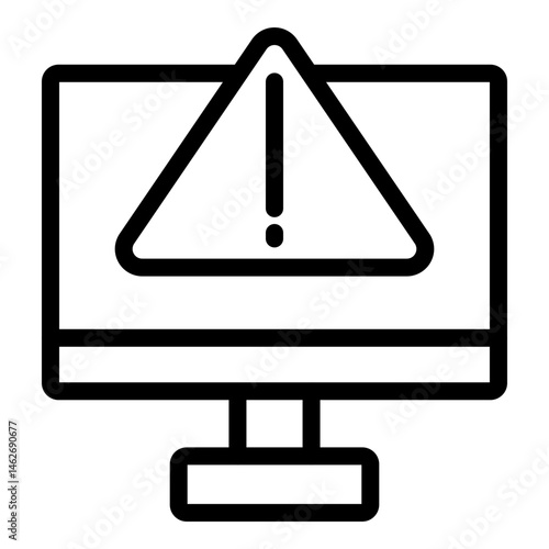 Error Vector Line icon Design
