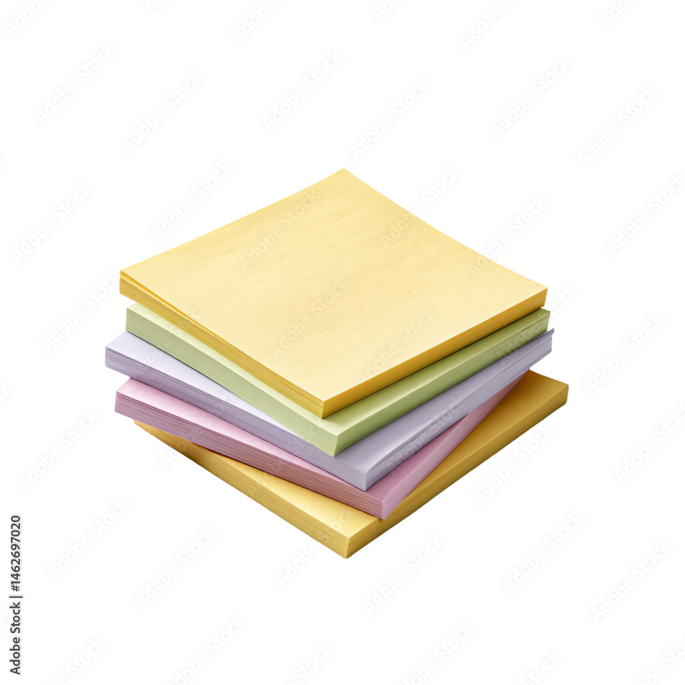 Sticky notes pad isolated die cut Sticky notes pad isolated die cut