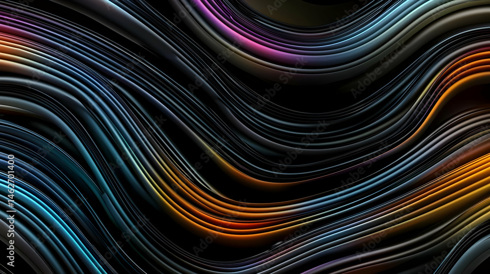 Abstract Geometric Wave Design With Vibrant Colors Abstract Geometric Wave Design With Vibrant Colors