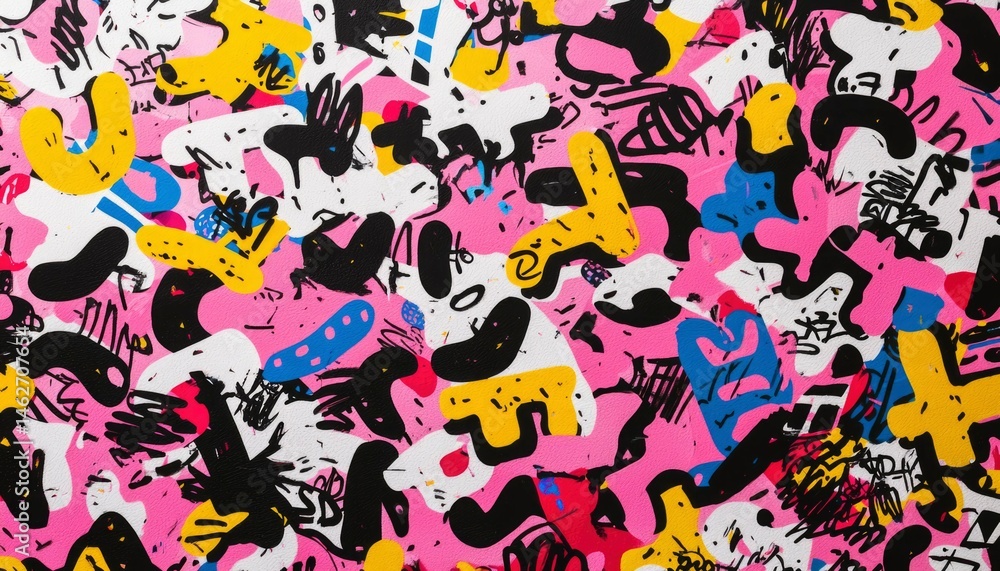 Abstract vibrant colorful pattern