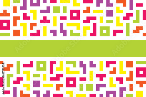 colorfull Abstract Geometric Background with Modern Shapes and Minimal Design