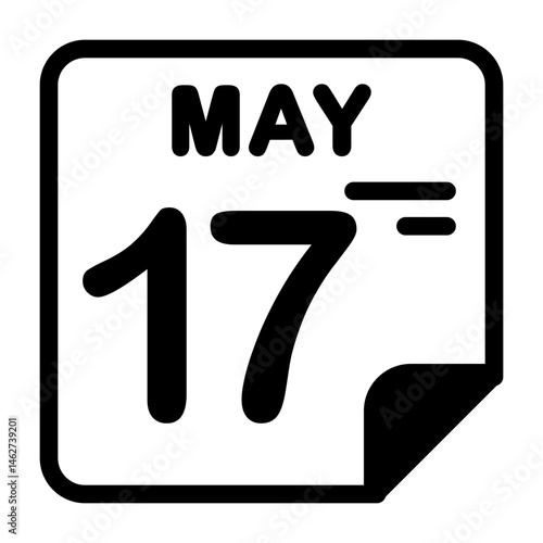 17 May Calendar Icon