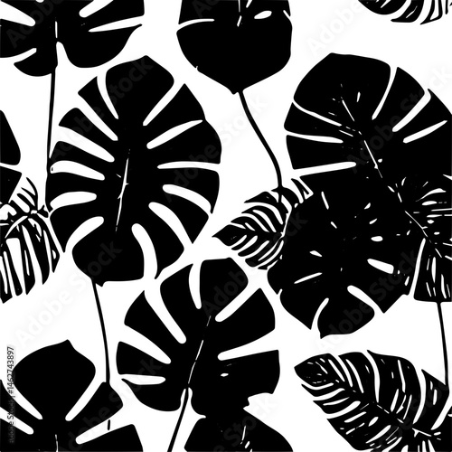 seamless pattern with leaves