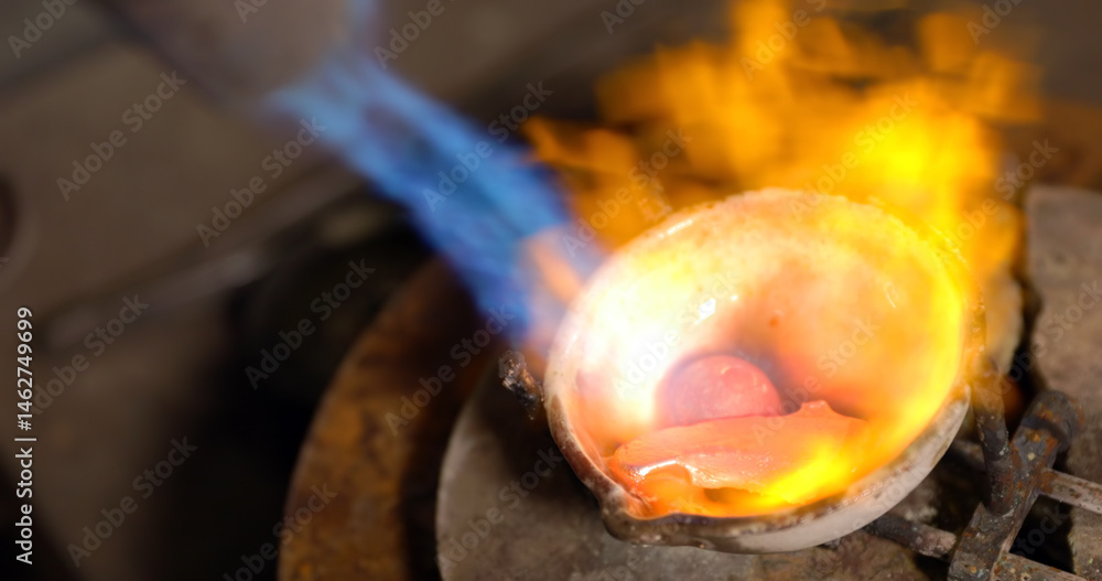 Gold melting