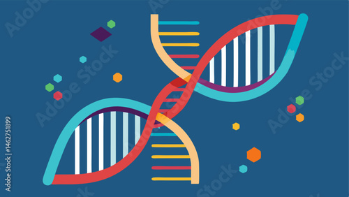 Genome Helix An illustration of a DNA double helix with digital data flowing through it symbolizing the process of genome sequencing.
