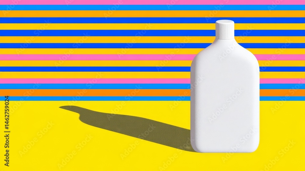 Cleaning spray bottle with blank space for text.
