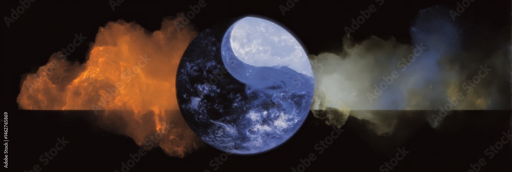 Infographic depicting the differences between the five elements: earth, water, fire, air, and spirit.