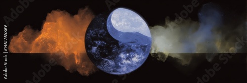 Infographic depicting the differences between the five elements: earth, water, fire, air, and spirit.