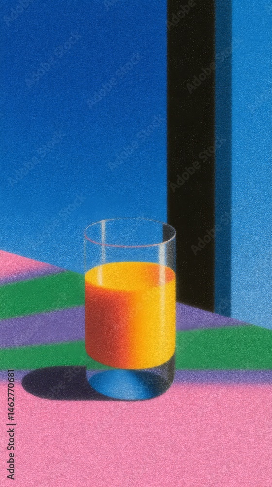 Juice Concept with Copy Space. Minimalistic.