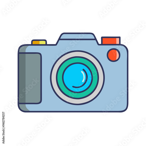 Camera photography photo lens image digital picture equipment snapshot technology device icon design