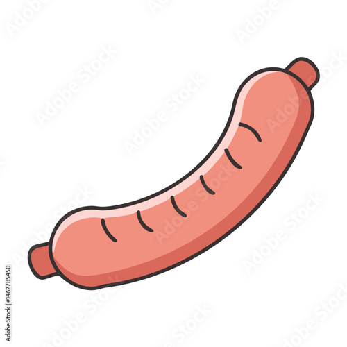 Delicious sausage vector illustration for food lovers and cooking enthusiasts perfect for menus