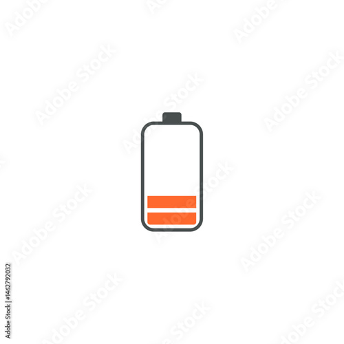 Battery icon logo flat vector design