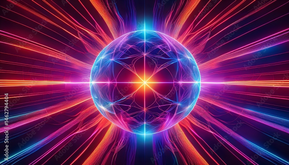 Abstract Y2K Plasma Globe Pulse Background Abstract Y2K Plasma Globe Pulse Background