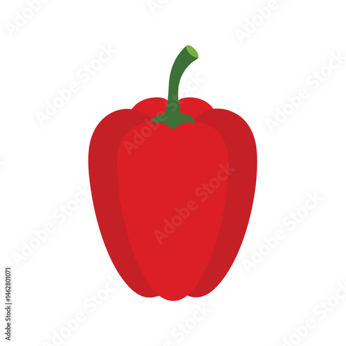 red pepper isolated on white