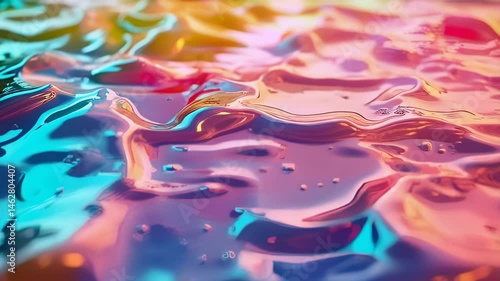 Wallpaper Mural Abstract Liquid Animation Colorful Waves and Reflections Torontodigital.ca