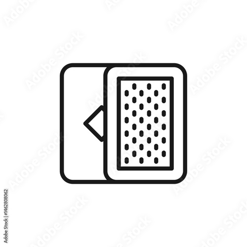 card deck icon. card deck Symbol sign for mobile concept and web design. Vector icon, Logo illustration, Vector graphics