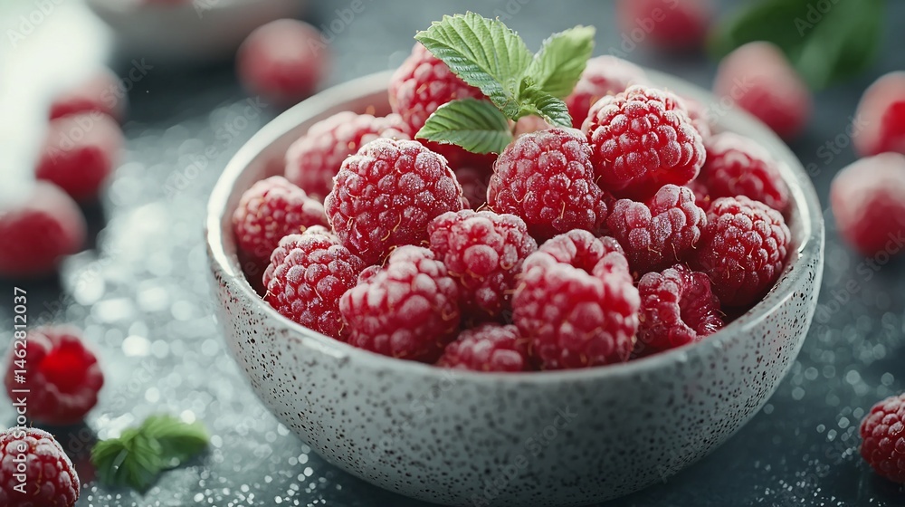 Fresh Raspberries in Bowl (1) Fresh Raspberries in Bowl (1)