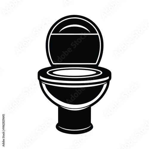 toilet bowl isolated on white