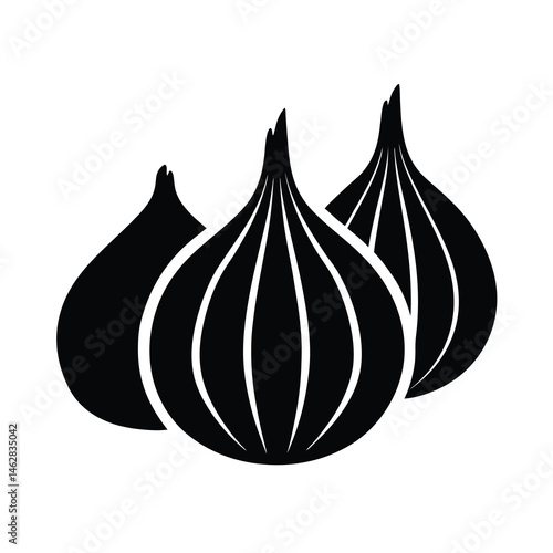 garlic isolated on white background