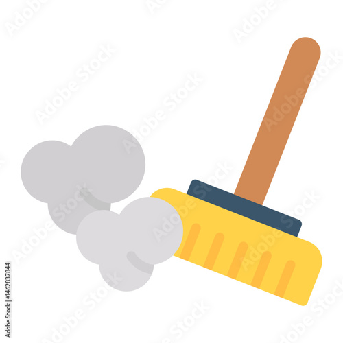 Colorful Flat Dusting Icon