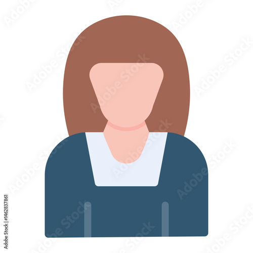 Colorful Flat Maid Icon