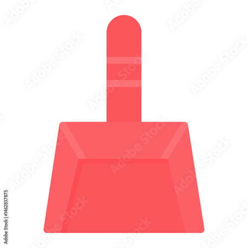 Colorful Flat Dust Pan Icon