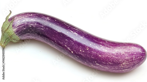 Wallpaper Mural Striped eggplant, studio shot, white background, food photography, recipe ingredient Torontodigital.ca