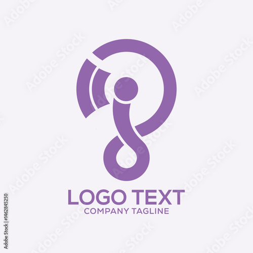 pi letter creative initial logo design