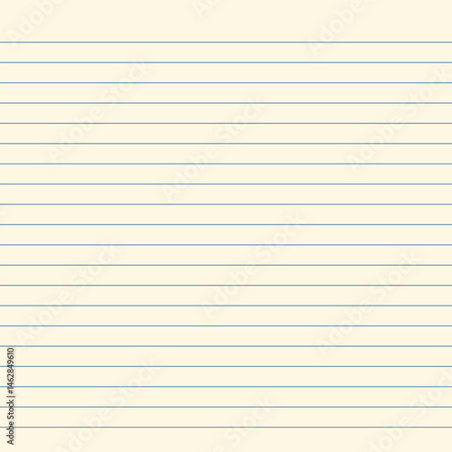 Grid paper. Abstract striped background with color horizontal lines. Geometric pattern for school, wallpaper, textures, notebook. Lined paper blank isolated on transparent background.
