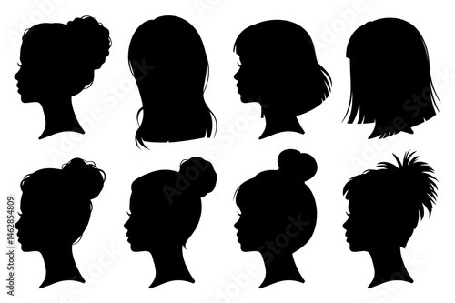 Silhouette hairstyles women hair cut style fashion