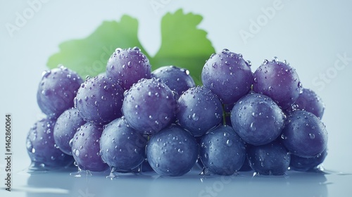 Wallpaper Mural grape with water drops Torontodigital.ca