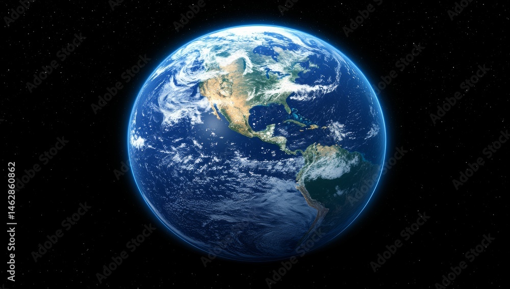 The Earth as seen from space, with city lights illuminating the continents and global network lines connecting in a cosmic visualization scene, forms an image The Earth as seen from space, with city lights illuminating the continents and global network lines connecting in a cosmic visualization scene, forms an image
