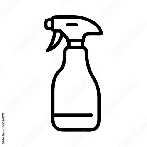 Cleaning spray bottle on transparent background for web and graphic design