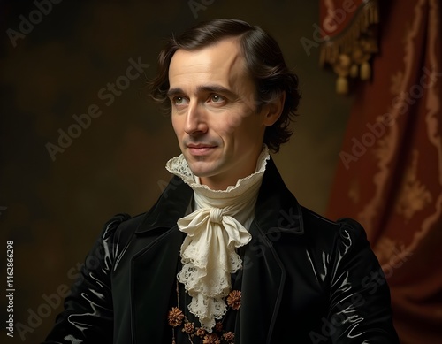 A portrait of a 18th-century aristocrat.