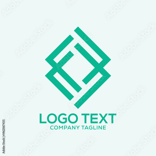 ff letter initial creative logo design