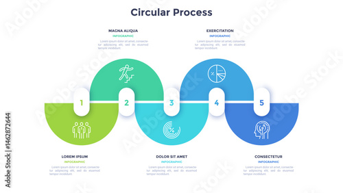 Modern Infographic Vector Banner. Business Illustration