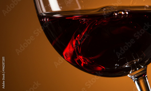 Close-Up of Wine Legs in Motion

