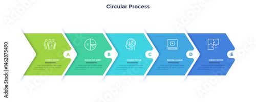 Modern Infographic Vector Banner. Business Illustration