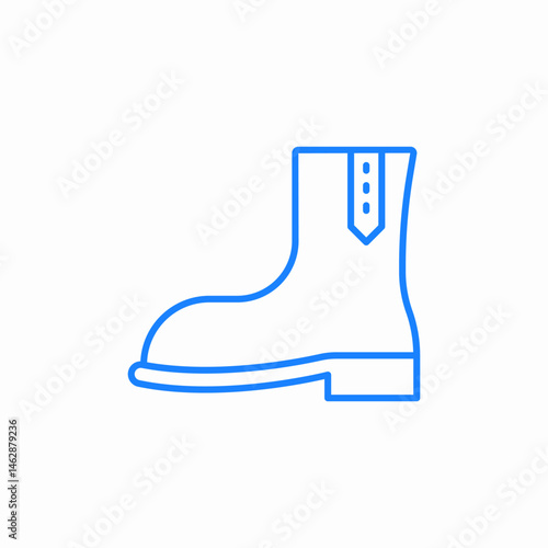 one boot icon sign vector