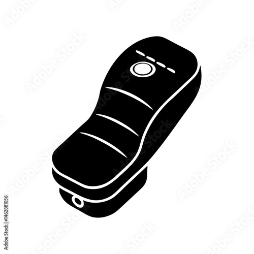 Black and white image of a professional hair trimmer device design
