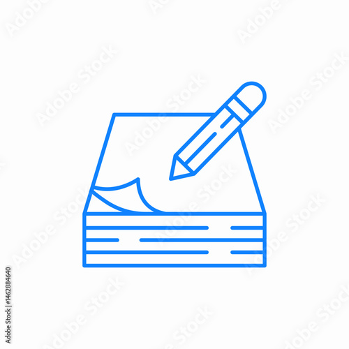 writing report icon sign vector