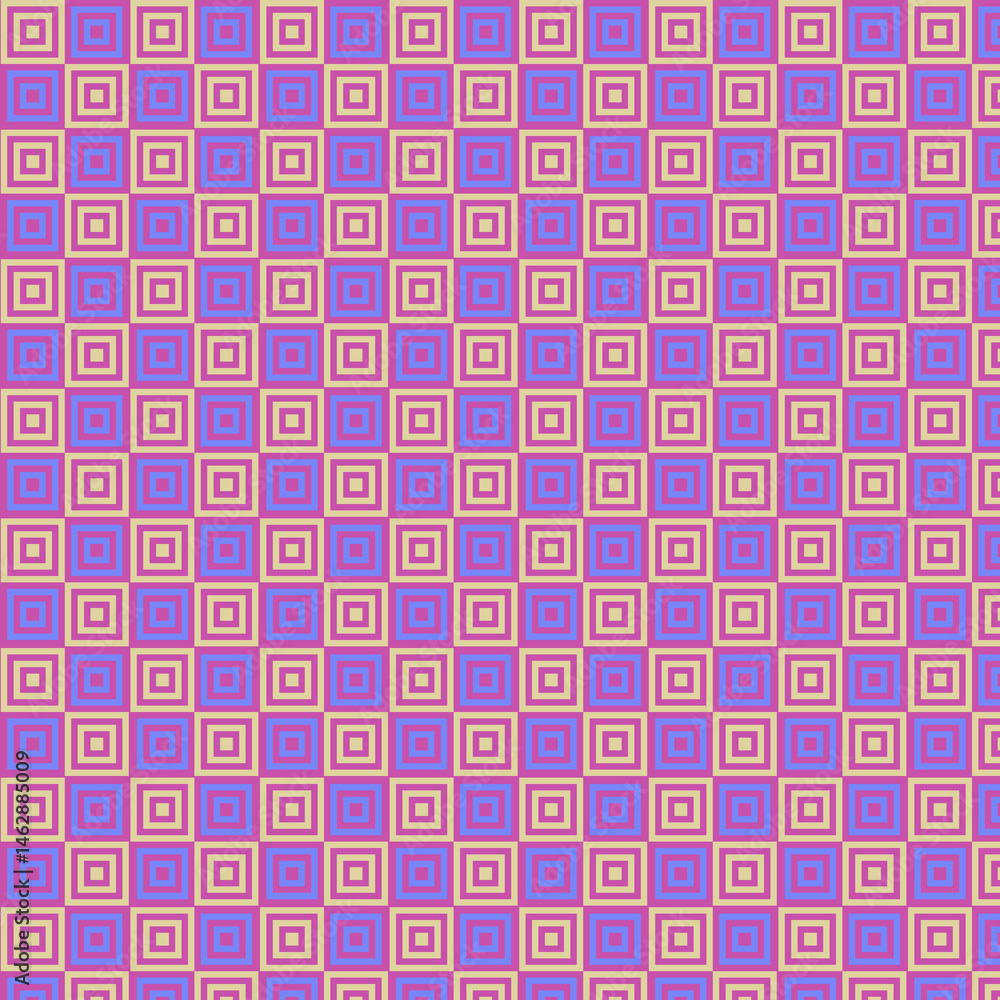 Geometric Checkerboard Pattern in Purple and Beige Geometric Checkerboard Pattern in Purple and Beige