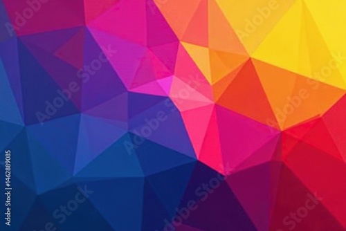 Abstract geometric shapes, vibrant color gradients, gradient, art
