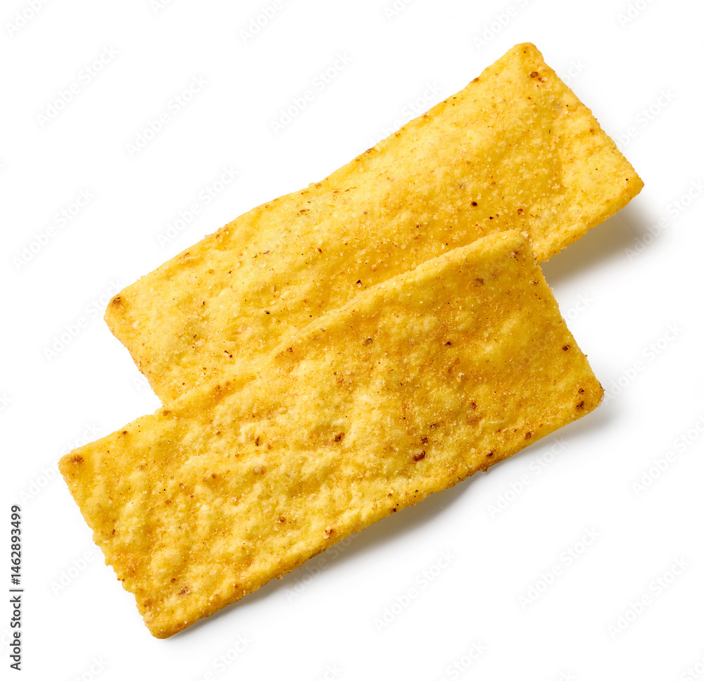 Fototapeta premium tortilla strips on white background