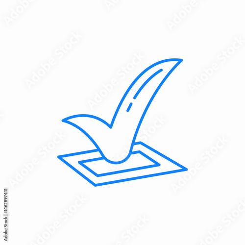 checkmark done icon sign vector