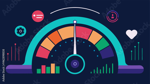 Longevity Markers Dashboard A futuristic dashboard displaying longevity markers such as cellular age metabolic rate and stress levels using vibrant graphs and indicators.