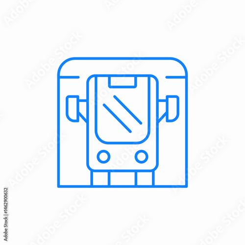 metro underground icon sign vector