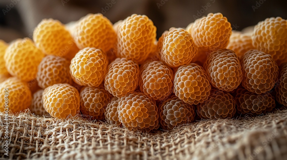 Fototapeta premium Close-up of clusters of golden berries